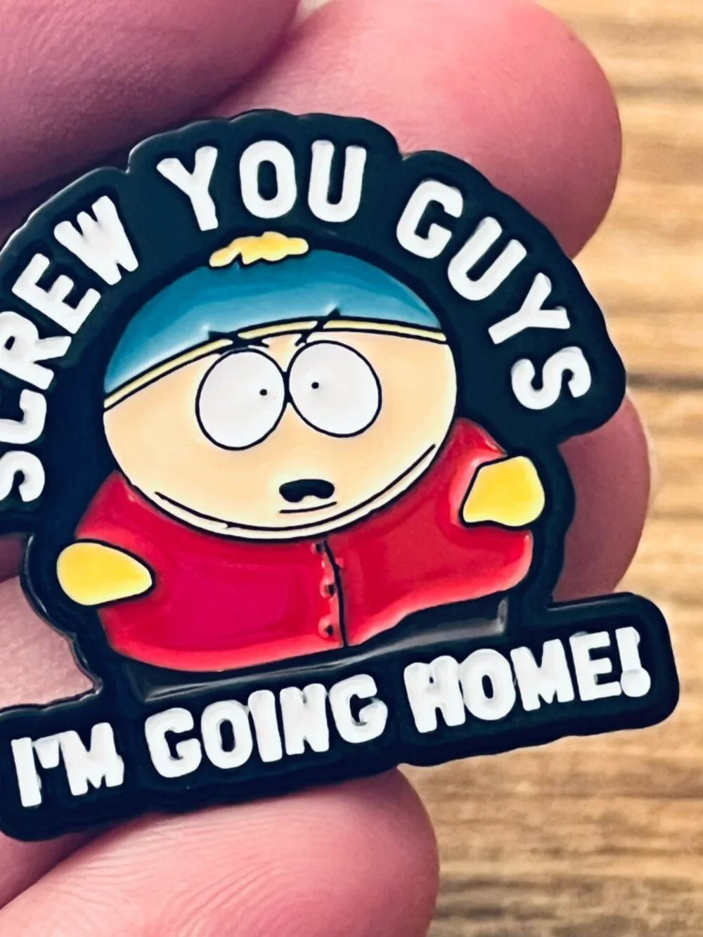 South Park Cartman Screw You Guys Collectible Enamel Pin NEW 808